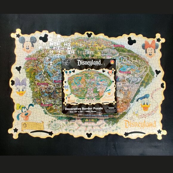Disneyland Park Map Puzzle 50th Anniversary Mickey 2005 1000 Pieces Disney Parks